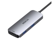 MOKiN 7 in 1 Adapter Hub USB-C to 2x USB 3.0 + 2x USB-C + SD + Micro SD + HDMI (silver) | KAMO421B  | 6976301930916 | MOUC0421-B
