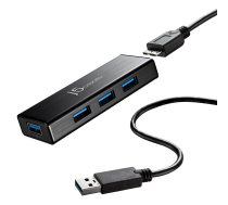 Hub j5create USB 3.0 4-PORT Mini Hub 4xUSB 3.0; colour black JUH340-N | JUH340-N  | 4712795080278 | WLONONWCRBM18