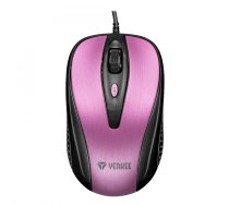 Wired mouse USB, 4 buttons, optical, symmetrical, Optic 2400DPI Pink | UMYENRPDMS2015P  | 8590669212231 | YMS 1025PE QUITO