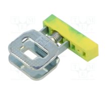 Splice terminal: rail; ways: 1; 4mm2; screw terminal; yellow-green | AKG4GNYE  | 0421029