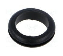 Grommet; Ømount.hole: 19mm; Øhole: 16mm; black; 0÷80°C; PVC | ESS-10082249  | 10082249