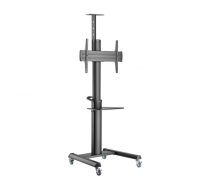 Monitora stiprinājums Gembird Aluminum TV Floor Stand  with Caster Wheels Black | TVS-70T-02  | 8716309129008