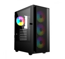 Gembird Fornax 4000 ARGB gaming ATX computer case  Midi Tower  backlight  Black | KOGEMOD00000041  | 8716309126496 | CCC-FC-4000