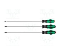 Screwdriver: universal-set; Phillips,Pozidriv®,slot; 3pcs. | WERA.05347735002 | 05347735002