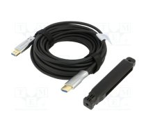 Cable; HDMI 2.1,optical; HDMI plug,both sides; 10m; black | AK-HD-100L  | AK-HD-100L
