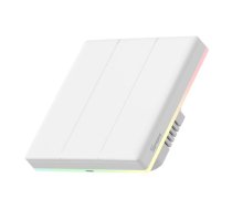 Vieds Wi-Fi skārienjūtīgais sienas slēdzis T5-3C-86, 100-240V AC, 3x5A, 450W, SONOFF | SONOFF-T5-3C-86  | 6920075740257