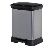 Pedāļspainis atkritumu šķirošanai metalizēts Deco Bin Duo 10+18L sudraba | 0802165582 | 3253922165051