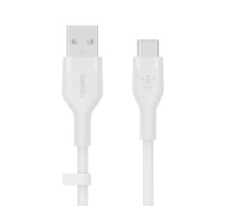 Cable BoostCharge USB-A/USB-C silicone 1m, white | AKBLKKU00000009  | 745883832149 | CAB008bt1MWH