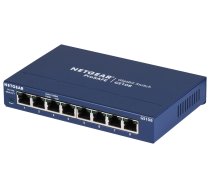 NETGEAR GS108GE network switch Unmanaged Gigabit Ethernet (10/100/1000) Blue | GS108GE  | 606449025187 | SWTNGENIE0027