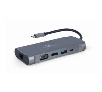 Gembird USB Type-C 7-in-1 Multi-Port Adapter + Card Reader Space Grey | A-CM-COMBO7-01  | 8716309121477 | A-CM-COMBO7-01