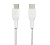 Cable Braided USB-C USB-C 1m White | AKBLKTUUSBCC1MW  | 745883788286 | CAB004bt1MWH