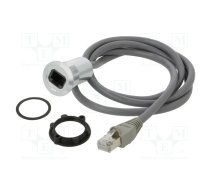Adapter; for panel mounting,rear side nut; Thread: M22; 1÷10mm | RJ45-01-1M  | RJ45-01 WITH 1M CABLE