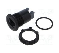 Adapter; for panel mounting,rear side nut; Thread: M22; 1÷10mm | RJ45-02-BK  | RJ45-02-BK