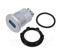Adapter; USB A socket,both sides; USB 3.0; Thread: M22; 1÷10mm | USB-08C  | USB-08C