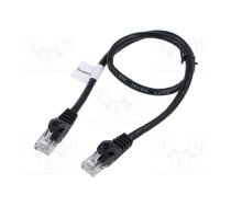 Patch cord; U/UTP; Cat 6; RJ45 plug,both sides; stranded; CCA | PCU6-10CC-0050-BK | PCU6-10CC-0050-BK