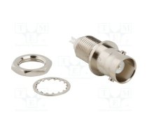 Connector: BNC; socket; female; straight; 50Ω; soldering; PTFE | 031-2221  | 031-2221