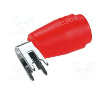 Connector: 4mm banana; socket; red; 25A; 27.7mm; PCB; 5mΩ; 1kV | CT3151SP-2  | CT3151SP-2