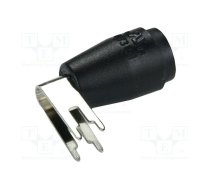 Connector: 4mm banana; socket; black; 25A; 27.7mm; PCB; 5mΩ; 1kV | CT3151-0  | CT3151-0