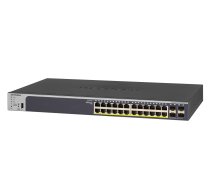 NETGEAR GS728TPP pārvaldīts L2/L3/L4 Gigabit Ethernet (10/100/1000) Power over Ethernet (PoE) 1U melns (GS728TPP-200EUS) | GS728TPP-200EUS  | 0606449131673