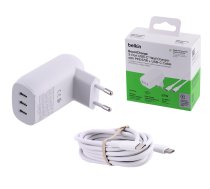 Belkin BoostCharge Laptop, Smartphone, Universal White AC Fast charging Indoor | WCC002VF2MWH-B6  | 745883860074 | LADBEISIC0042