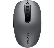 CANYON MW-9, 2 in 1 Wireless optical mouse with 6 buttons, DPI 800/1000/1200/1500, 2 mode(BT/ 2.4GHz), Battery AA*1pcs, Grey, 65.4*112.25*32.3mm, 0.092kg | CNS-CMSW09DG | 5291485007478 | CNS-CMSW09DG