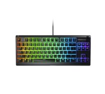 SteelSeries | Gaming Keyboard | Apex 3 Tenkeyless | Black | Gaming keyboard | Wired | RGB LED light | NORD | Whisper-Quiet Switches | 64834  | 5707119046589 | WLONONWCRCRIA