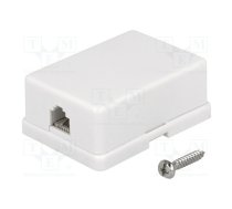 Connector: RJ12; socket; Layout: 6p6c; H: 58mm; W: 42mm; D: 24mm | RJ12GN-M  | RJ12GN-M