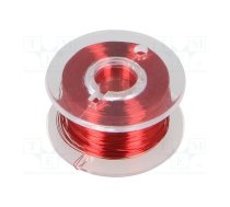 Silver plated copper wires; 0.1mm; red; Cu,silver plated; 100m | D-LD10-0  | LD10-0