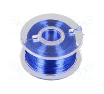 Silver plated copper wires; 0.1mm; blue; Cu,silver plated; 100m | D-LD10-2  | LD10-2