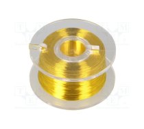 Silver plated copper wires; 0.1mm; yellow; Cu,silver plated | D-LD10-3  | LD10-3