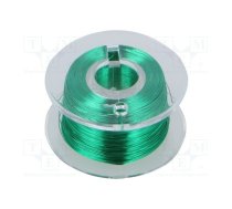 Silver plated copper wires; 0.1mm; green; Cu,silver plated; 100m | D-LD10-4  | LD10-4