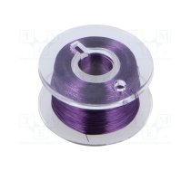 Silver plated copper wires; 0.1mm; violet; Cu,silver plated | D-LD10-6  | LD10-6