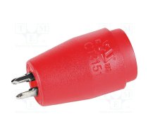 Connector: 4mm banana; socket; red; 25A; 24.47mm; PCB; 5mΩ; 1kV | CT3151V1-2  | CT3151V1-2