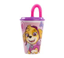 Ūdens krūze ar salmiņiem bērniem STOR 74530 430 ml Paw Patrol Skye (rozā) (74530) | 74530  | 8412497745302 | 069226