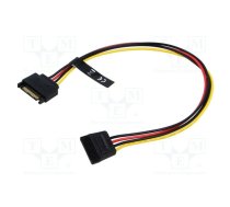 Cable: SATA; SATA 15pin male,SATA 15pin female; 0.3m; 20AWG | KDABY  | KDABY