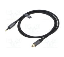 Cable; Toslink 3,5mm Mini plug,Toslink plug; 1m; black; PVC | BKCBF  | BKCBF