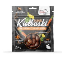 SYTA MICHA Great sausages with rabbit, carrot and dandelion - dog treat - 100g | DLPSMHPRZ0028 | 5904347462710 | DLPSMHPRZ0028