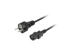 Power cable laptop CEE 7/7 -> C320 C13 1.8m straight, black | AKLAGKZ00000025  | 5901969439670 | CA-C13C-14CC-0018-BK