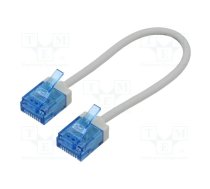 Patch cord; U/UTP; 6a; stranded; Cu; LSZH; grey; 0.15m; 32AWG | GOOBAY-74219  | 74219