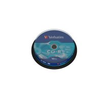 Verbatim Matricas CD-R 700MB 1x-52x Papildus Aizsardzība | 10gb. iepakojumā | ECVRBCRL510  | 023942434375 | 43437