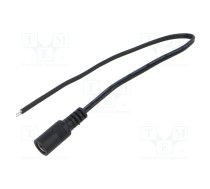 Cable; 2x0.5mm2; DC 5,5/2,1 socket; straight; black-gray,black | POSDC-T-S21-0.25  | POSDC-T-S21-0.25