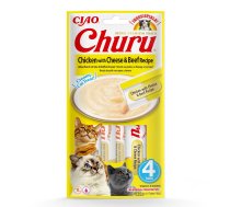 INABA Churu Chicken with cheese and beef recipe - cat treats - 4x14 g | EU119  | 8859387701916 | DLKIBNPRZ0023