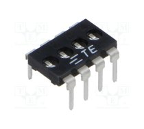 Switch: DIP-SWITCH; Poles number: 4; OFF-ON; Pos: 2; THT; tube | 1825190-3  | 1825190-3