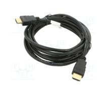 Cable; HDMI 1.4; HDMI plug,both sides; PVC; 3m; black; 30AWG | CA-HDMI13CC-0030BK  | CA-HDMI-13CC-0030-BK