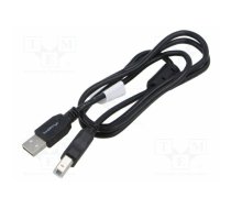 Cable; USB 2.0; USB A plug,USB B plug; gold-plated; 1m; black; box | CA-USBA15CU-0010BK | CA-USBA-15CU-0010-BK