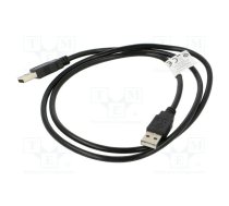Cable; USB 2.0; USB A plug,both sides; nickel plated; 1m; black | CA-USBA20CU-0010BK | CA-USBA-20CU-0010-BK