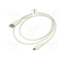 Cable; USB 2.0; USB A plug,USB B micro plug; gold-plated; 1m | CA-USBM10CC-0010W  | CA-USBM-10CC-0010-W