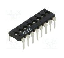 Switch: DIP-SWITCH; Poles number: 8; OFF-ON; Pos: 2; THT; tube | 1825190-7  | 1825190-7