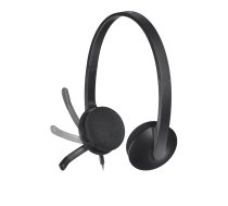 Logitech H340 Computer Headset Black | 981-000507  | 5099206038844