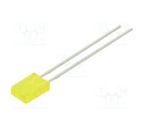 LED; rectangular; 5x2x7.5mm; yellow; 1.1÷3.7mcd; 140°; Front: flat | LTL-433Y  | LTL-433Y